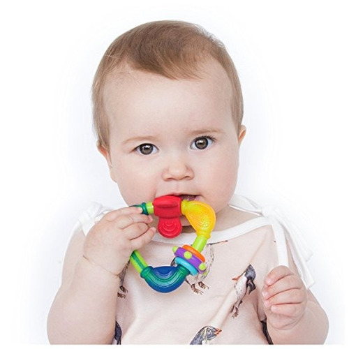 Nuby De Spin N' Teethe Mordedor, Los Colores Pueden Variar