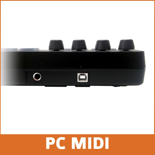 Imagen 6 de 10 de Teclado Midi Usb Midiplus Minicontrol 32 Teclas 8 Pads Cuota