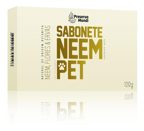 Sabonete Neem Pet Preserva Mundi Natural E Vegano 120g