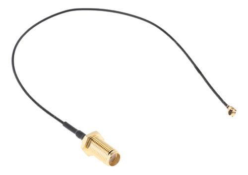 Cable De Antena Flexible Wifi Cable Coaxial De Negro 30cm