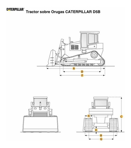 Imagen 2 de 15 de Tractor Topadora Caterpillar D5b Funcionando Envios Al Pais