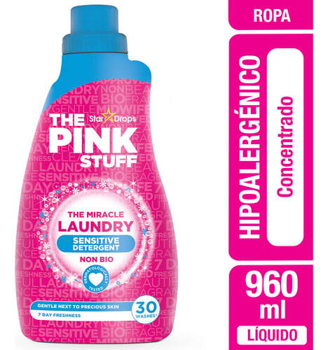 Detergente Hipoalergénico Concentrado The Pink Stuff 960 Ml