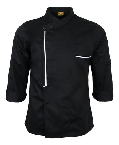 Retro Chef Jacket Coat Uniform Long Sleeve Hotel Kitchen