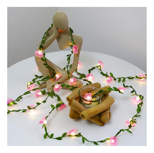Luces De Cuerda De Flores Vines Con Luces De Hadas, 30 De De