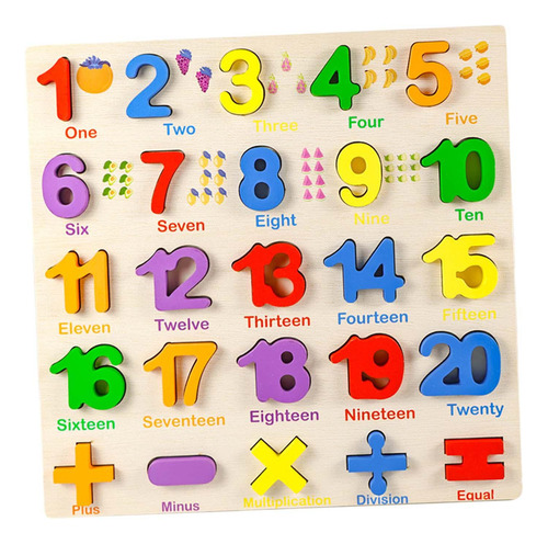 Puzzle De Madera Aprendizaje De Rompecabezas De Números