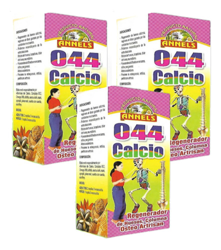 3 X 49 Soles Suplemento 044 Calcio (regenera Tus Huesos)