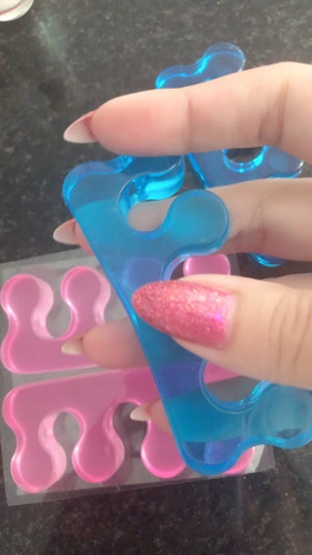 Imagem 9 de 10 de Espaçador Dedo Dedos Pé Mão Separador Manicure Pés Pedicure