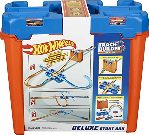 Set De Regalo Hot Wheels Track Builder Stunt Box Para Niños