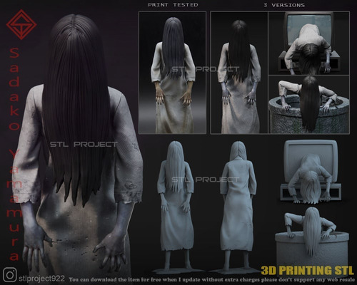 Archivo Stl Impresión 3d - The Ring - Sadako - Samara Morgan