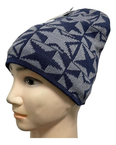 Gorro Beanie Pixelado Con Chiporro En Mosaico Sin Doblez