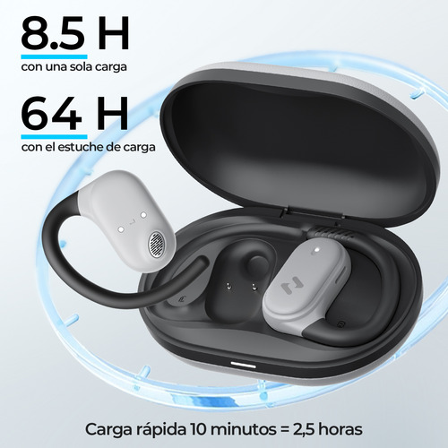 Audífonos Inalámbricos Deportivos Bluetooth App Con Ganchos