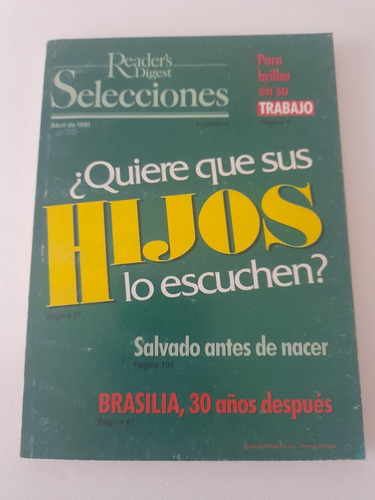 Revista Selecciones Del Readers Digest Abril 1991 Español