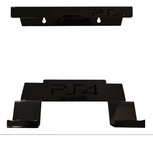 Suporte Parede Play 4 Na Cor Preto Fat/slim/pro