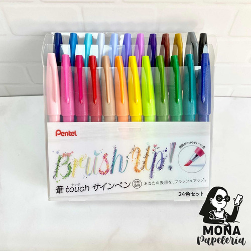 Pentel Touch Brush 24 Colores