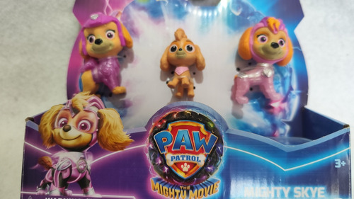 Mighty Skye Figure Gift Pack Paw Patrol Set 3 Figuras