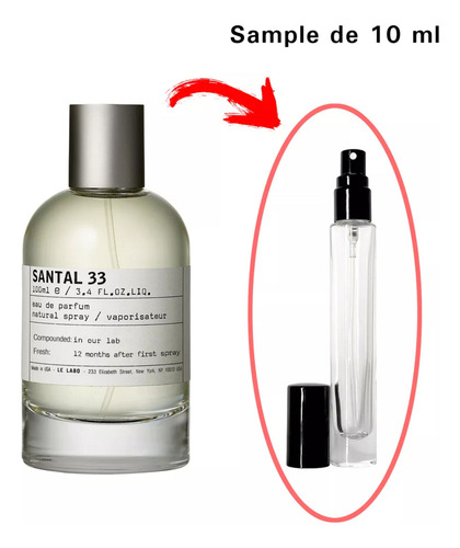 Le Labo Santal 33 Edp 10 Mililitros