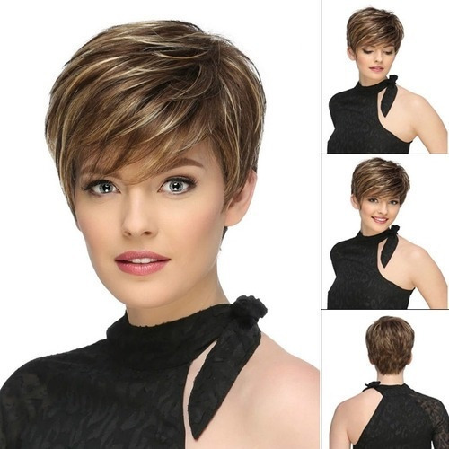 Pelucas For Mujer, Corte De Pelo Corto Con Estilo, Gratis