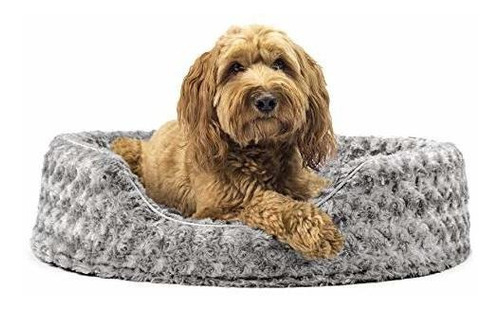 Cama Para Perros Furhaven - Cama Redonda Ovalada Para Abraza