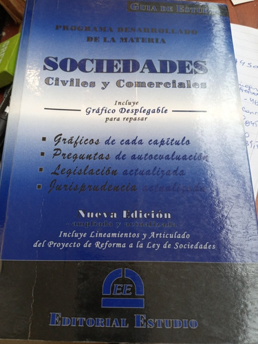 Sociedades Civiles Comerciales Guia De Estudio Derecho Libro