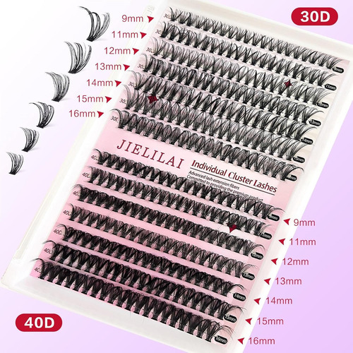 Kit De Extensão De Cílios Diy, Cílios Individuais 10mm-16mm