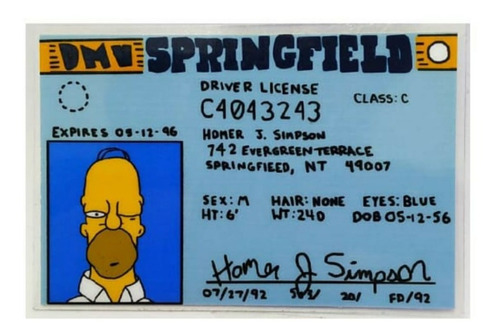 Imagen 1 de 6 de Licencia Simpsons Homero J Simpson
