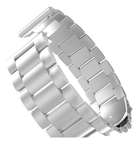 Pulseira 22mm Aço Inox Relógio Inteligente Digital Poolsy Cor Prata Largura da pulseira 2.2 cm