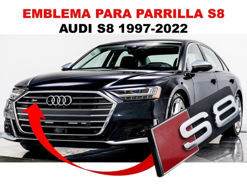 Emblema Para Parrilla S8 Audi S8 1997-2022