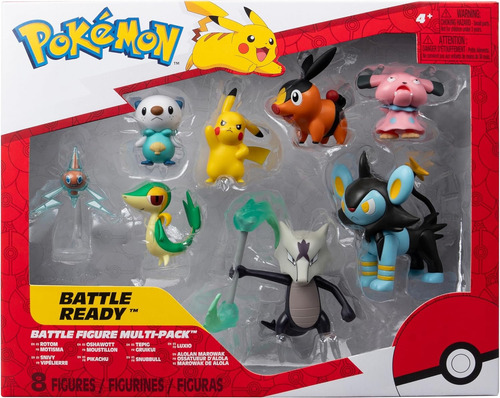 Set Pokemon Multi Pack 8 Figuras Jazwares Battle Ready