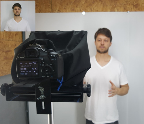 Teleprompter Portátil Gazprompt Lite Até 10,5 Tele Prompter