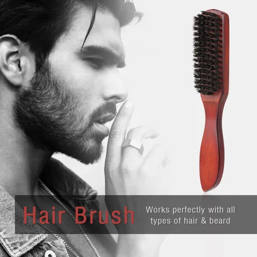 Peine Para Cabello Fino Con Cepillo De Madera Para Masaje Y