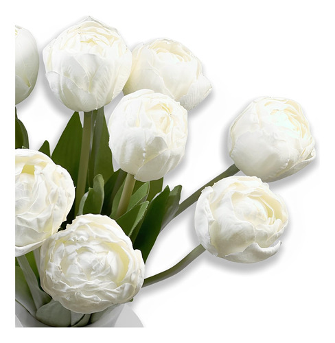 Artificial Flowers, 2 Bouquets/ 12pcs Artificial Tulips