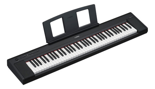 Piano digital Piaggero Yamaha NP-35b, color negro, 110 V