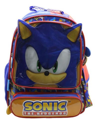 Mochila Espalda Grande 16 PuLG Sonic Con Licencia Oficial