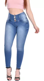 Umarah® Jeans Mujer Mezclilla Stretch Pushup Trabillas Wk51