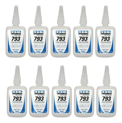 Frascos de cola instantânea Tekbond 793 de 100 g
