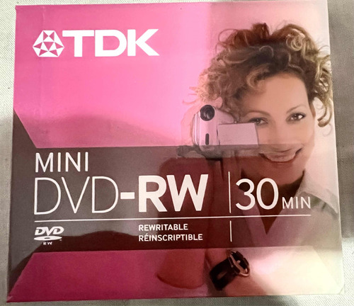 Mini Dvd Tdk Regrabable 30 Minutos. Sellado. No Envío.