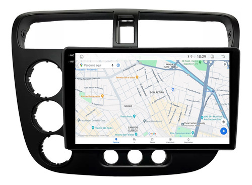 Multimidia Civic 01/05 9p Android Carplay 4/64gb + Ré
