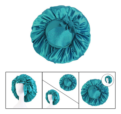 - Gorro De Dormir De Noche De Satén De Seda Para Mujer