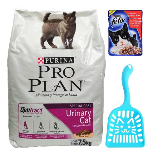 Imagen 1 de 2 de Purina Proplan Cat Ad. Urinary Care 7,5 Kg + Regalo + Envío