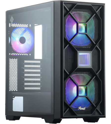 Carcasa Para Computadora Pc Juego Torre Media E-atx Liquido