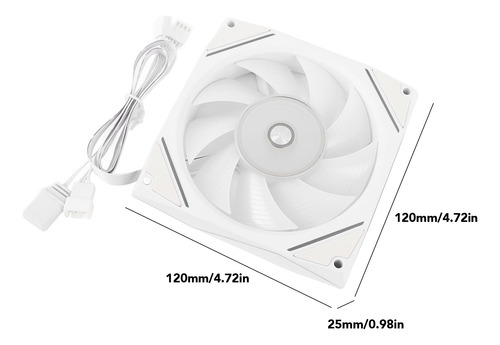 Carcasa Para Ordenador, Ventilador, Hoja Positiva, 120 Mm, B