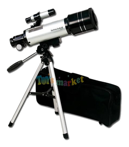 Telescopio Galileo Refractor 400x70 300x Tripode + Bolso