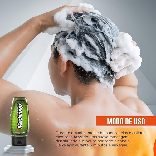 Medicasp Combo 2x130ml Caspa Sobrancelha Barba Seborreica