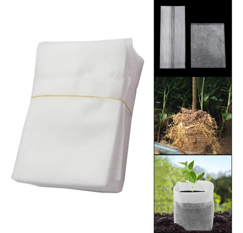100 Sacos De Berçário De Plantas Dos Pces, Sacos 24cmx27cm