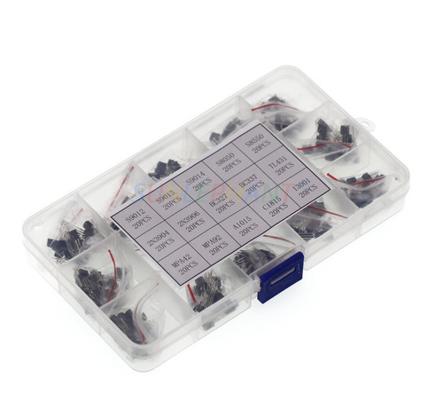 Kit Transistores 300 Unidades 15 Valores Transistor Npn Pnp