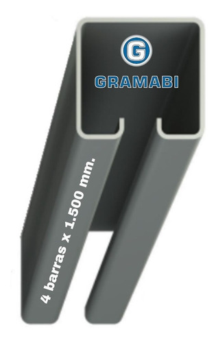 Imagen 1 de 8 de Riel Superior Carro Portón Corredizo 4 X 1,5 Mt Ar 168 Acero