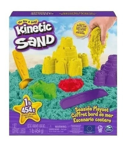 Imagen 1 de 6 de Kinetic Sand Playset Playa 2 Colores De Arena Original