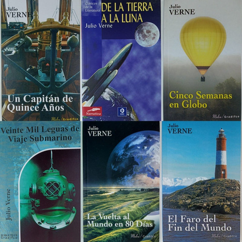 Lote X 6 Libros - Julio Verne