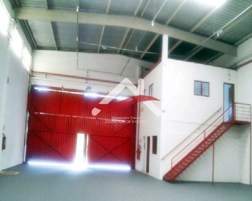 Imagem 4 de 11 de Locação - Ótimo Galpão Comercial Em Condomínio, 500 M². 2 Vestiários, Mezanino C/ Wc, Refeitório, Pé Direito 7,5 M. Portaria. Segurança. Localização - Gl00011 - 70260438
