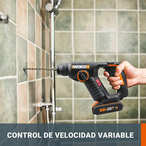 Worx Wx394.6 H3 | Martillo Sds-plus 20v | Función De Taladro